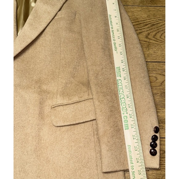 Vintage Sport Coat 100% Camel Hair Tan Blazer Jacket Tailors Row Deansgate 40L - Picture 13 of 14